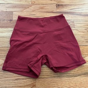 red alphalete shorts